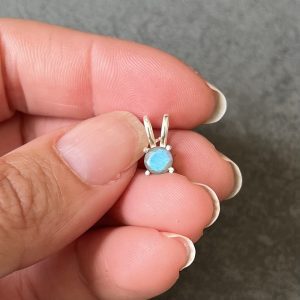Pendentif en labradorite rond petit
