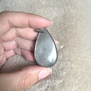 Pendentif en obsidienne argentée n°2 - Lumina Vitae