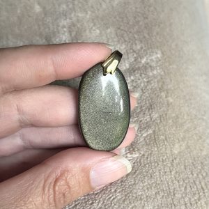 Pendentif en obsidienne dorée n°2 - Lumina Vitae